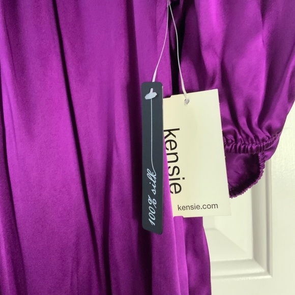 Kensie Baby Doll Short Sleeve Silk Dress NWT - Picture 6 of 9